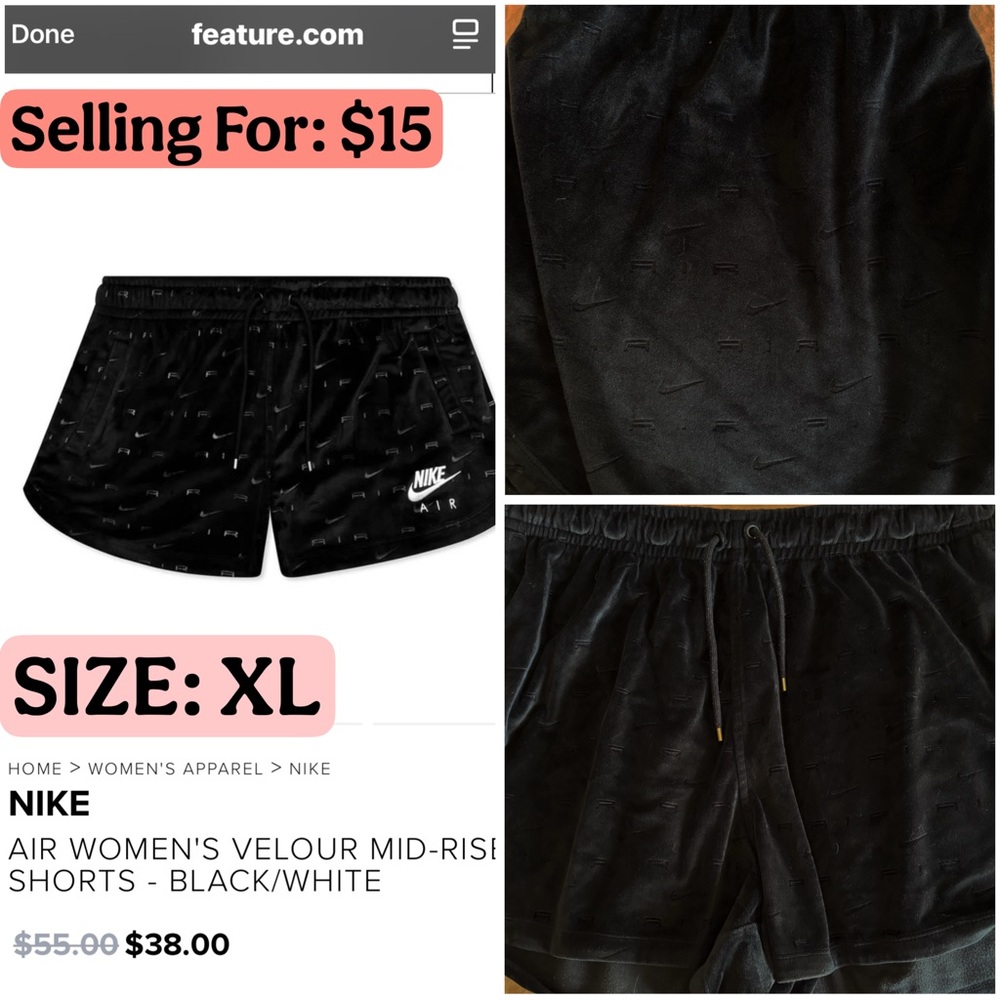 Nike Women's Black Athletic Shorts